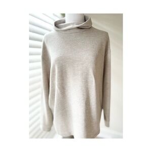 Uniqlo Soft Beige Cowl Neck Sweater